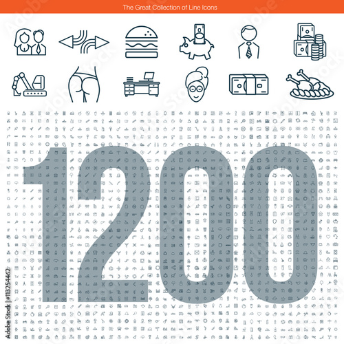 Great set of line icons