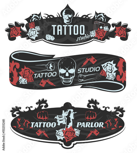 Tattoo Studio Horizontal Banners