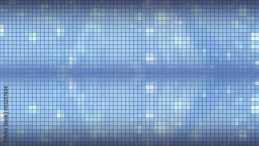 custom made wallpaper toronto digitalBlue mosaic tile. Computer generated seamless loop abstract motion background.