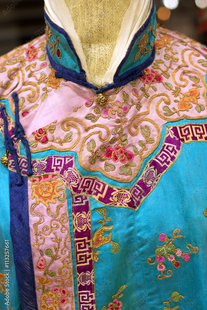 Detail of Antique Peranakan Chinese dress