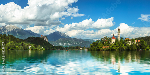 Bled Lake panorama