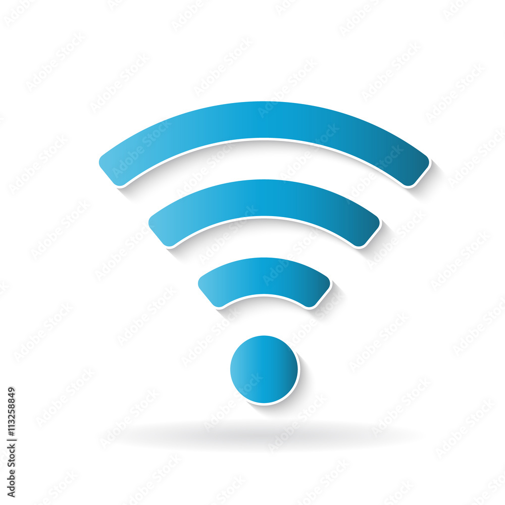 Wifi network logo. Vector logo design Wifi network logo. Vector logo design