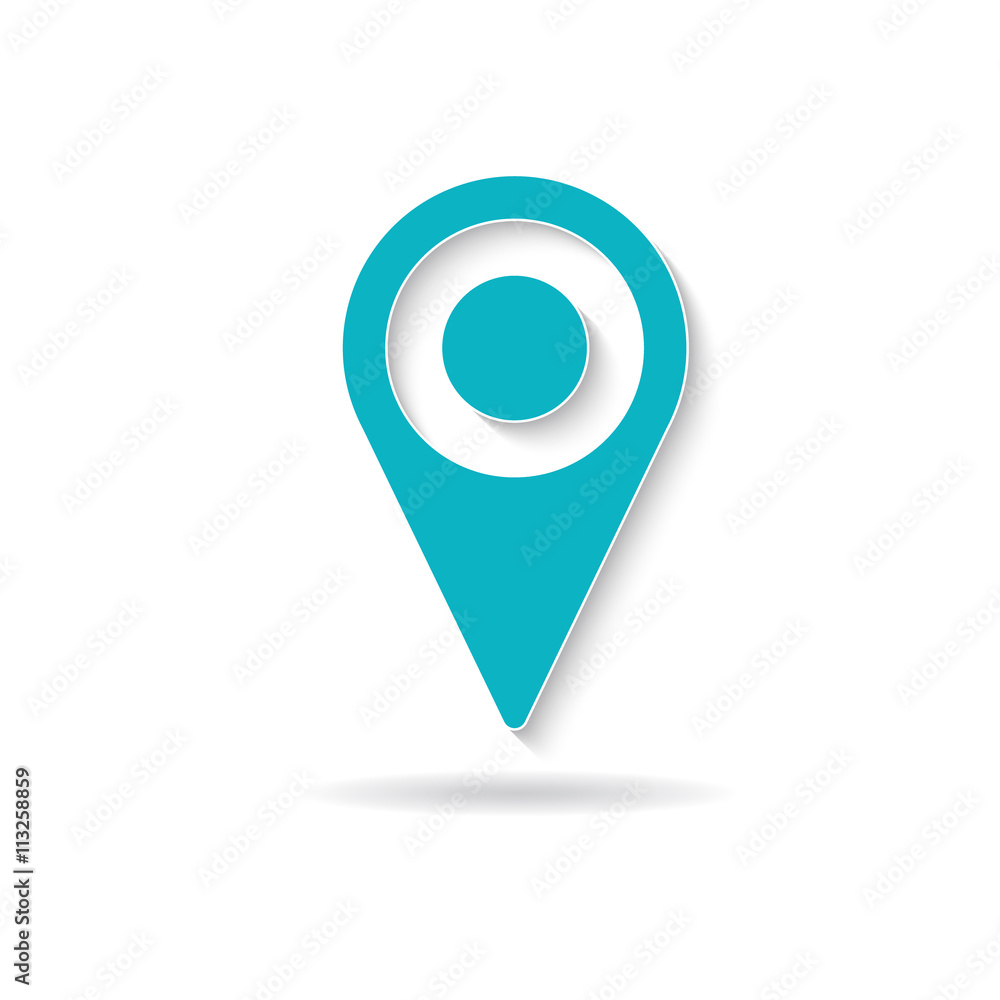 Marker location icon. Vector graphic design Marker location icon. Vector graphic design