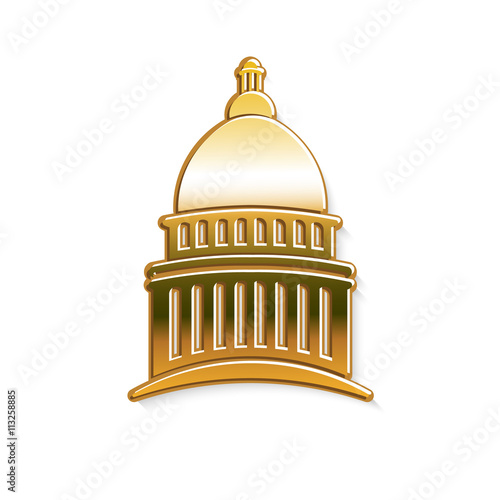 Golden Capitol logo. Vector graphic design