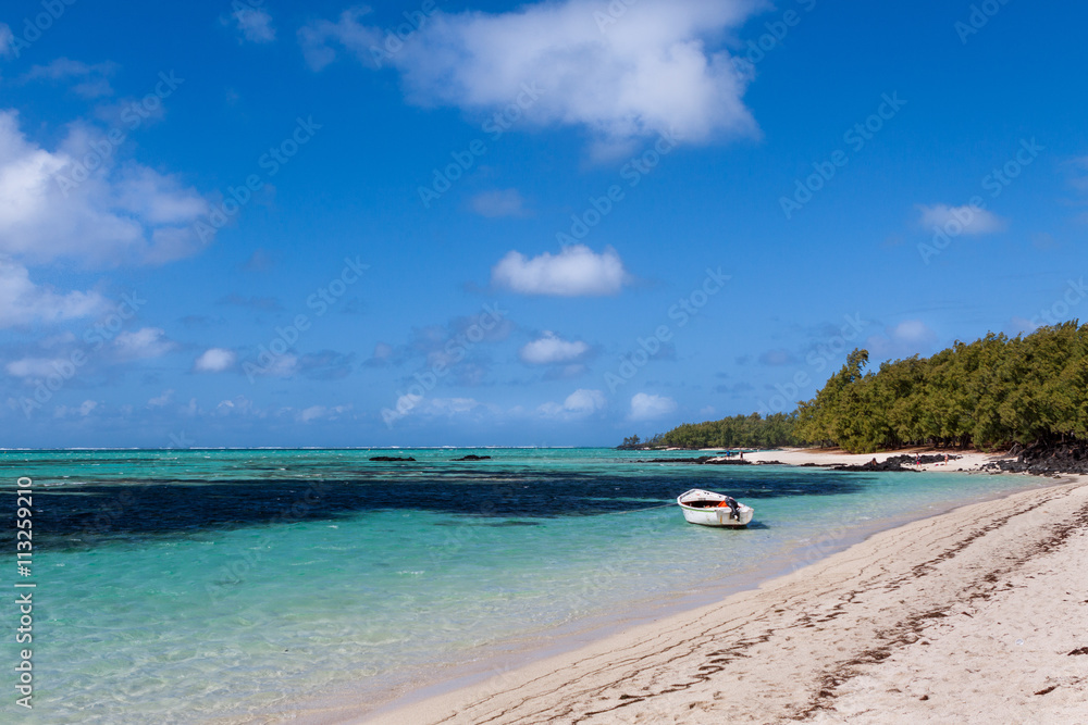 Obraz premium tropical beach in Mauritius Island, Indian Ocean