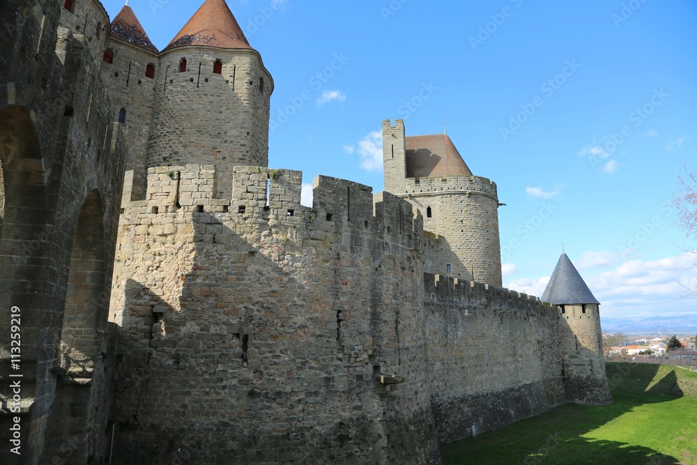 Carcassonne, Burg, Festung, Languedoc Roussillion, Frankreich