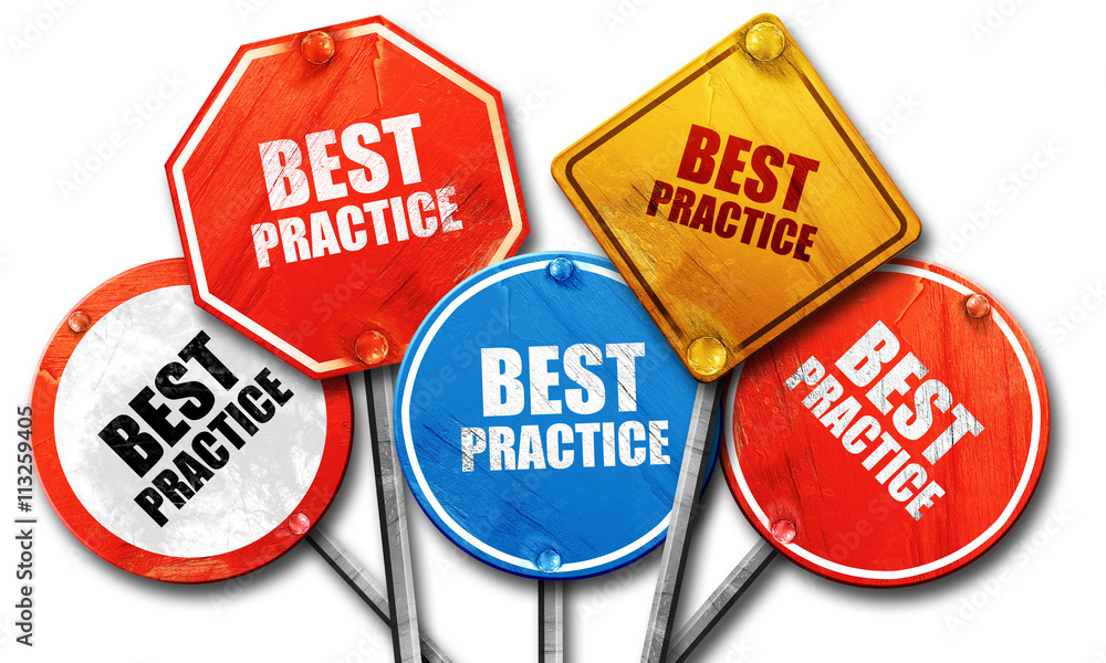 best practice, 3D rendering, rough street sign collection best practice, 3D rendering, rough street sign collection