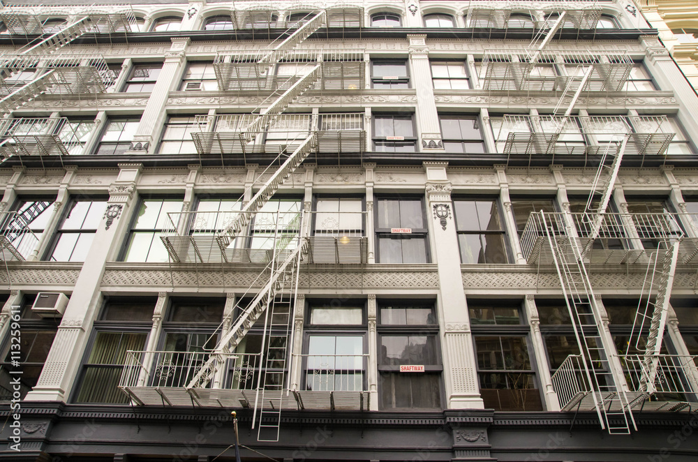 façades bâtiments soho new york