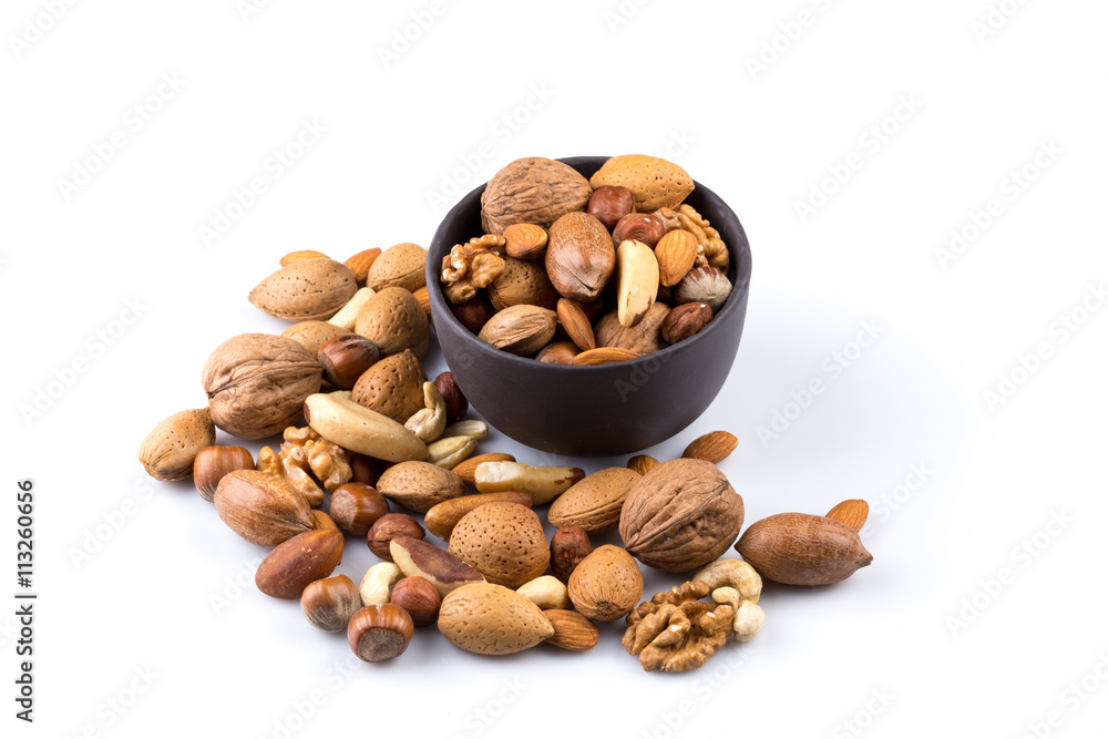 Nuts mix in bowl Nuts mix in bowl