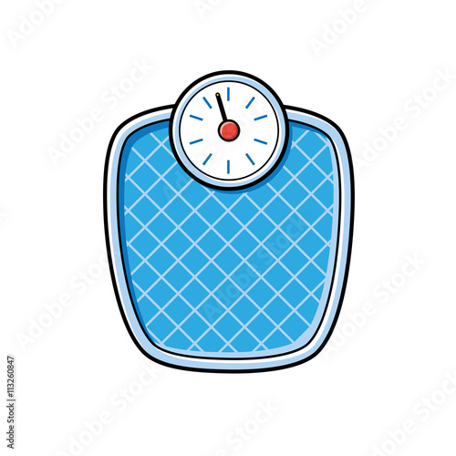 Bathroom weight scale icon.