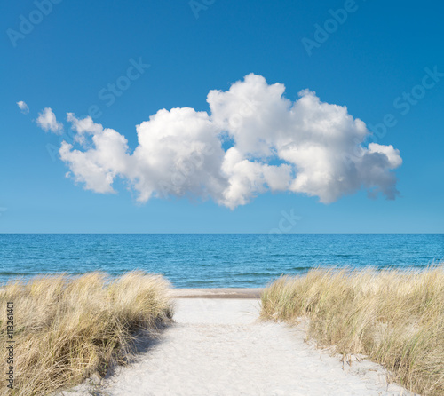 Romantic seaside in Rugen  Northern Germany