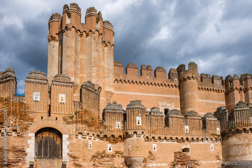 Fototapeta premium Coca Castle, Segovia Province, Castile-Leon (Spain)