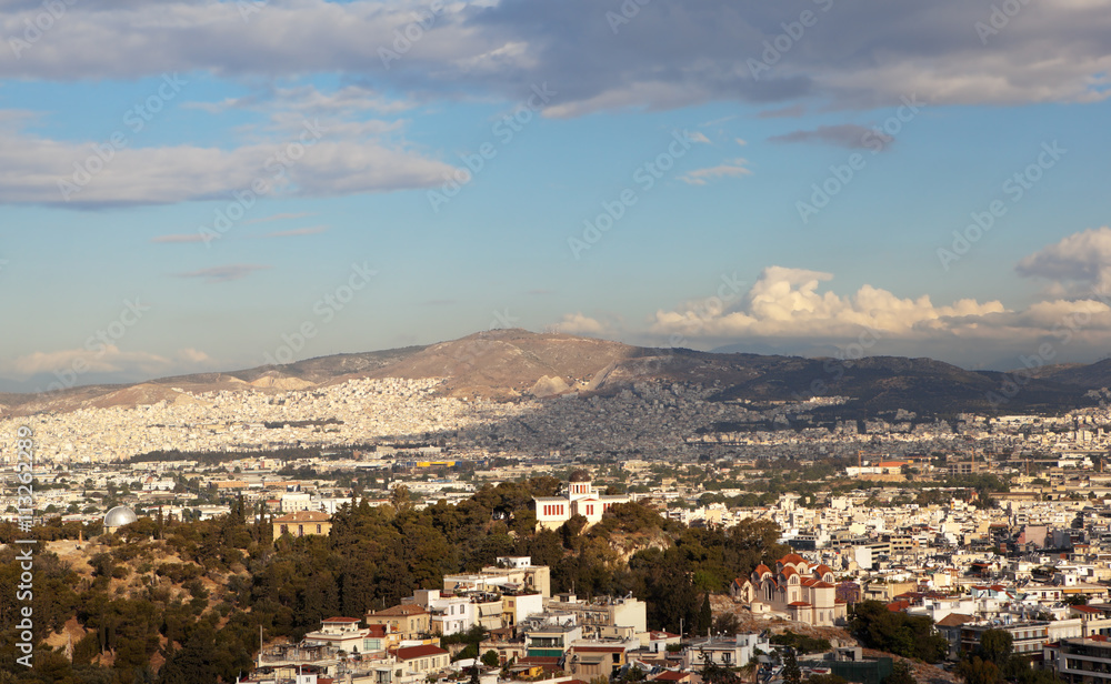 Афины. Греция. Вид с высоты.