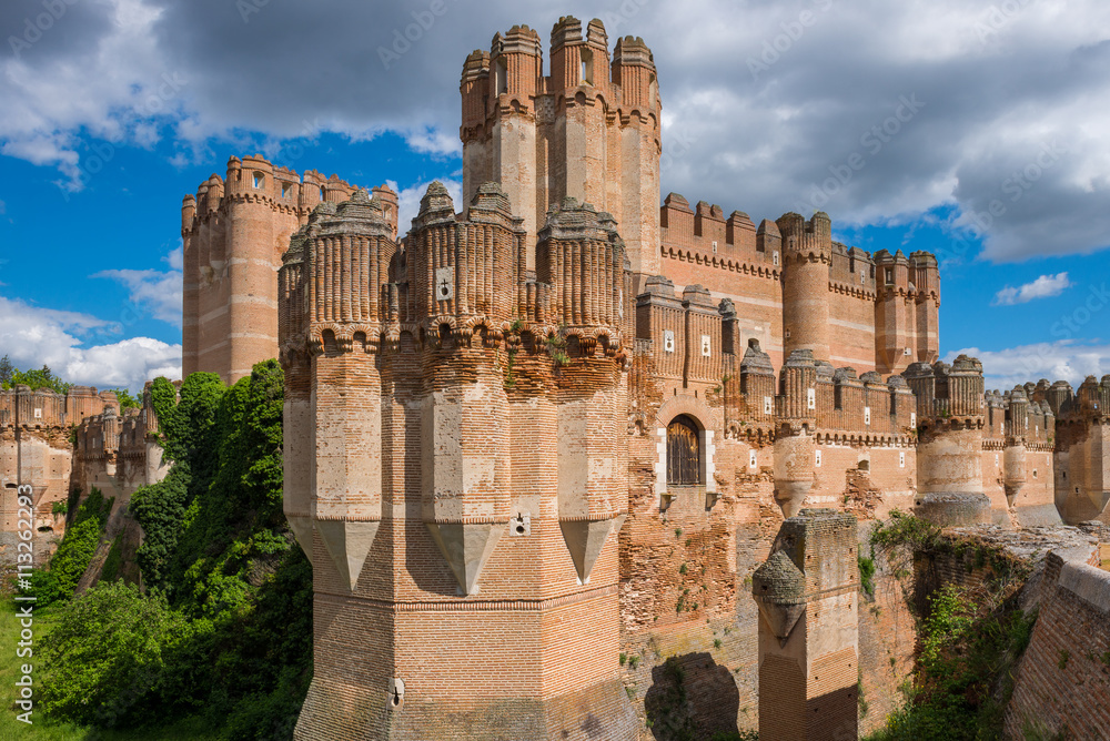 Coca Castle, Segovia Province, Castile-Leon (Spain)
