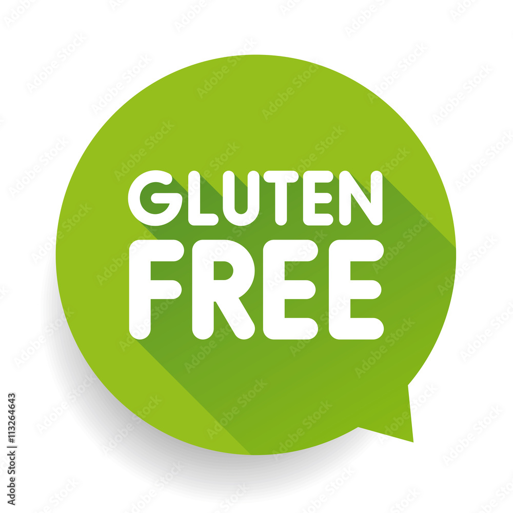 Gluten free icon label vector