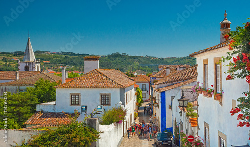 Old town of Obidos, Portugal photo