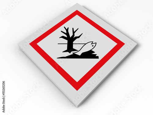 Environmental hazard sign