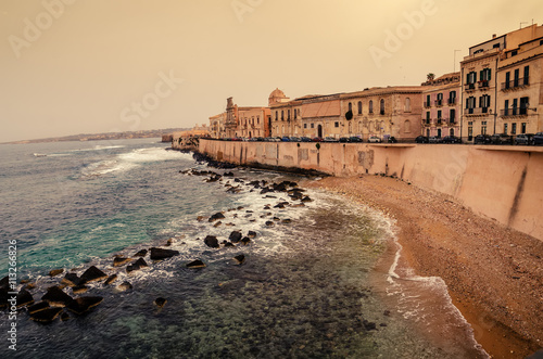 Sicily  Italy  Mediterranean coast of Syracuse