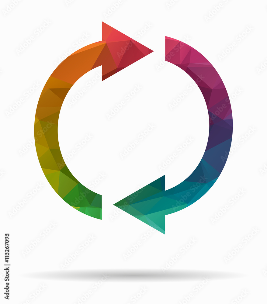 double arrow poly icon