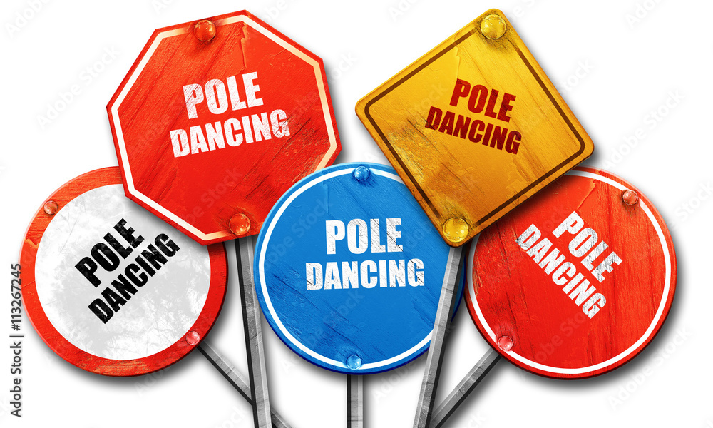 pole dancing sign background, 3D rendering, rough street sign co pole dancing sign background, 3D rendering, rough street sign co