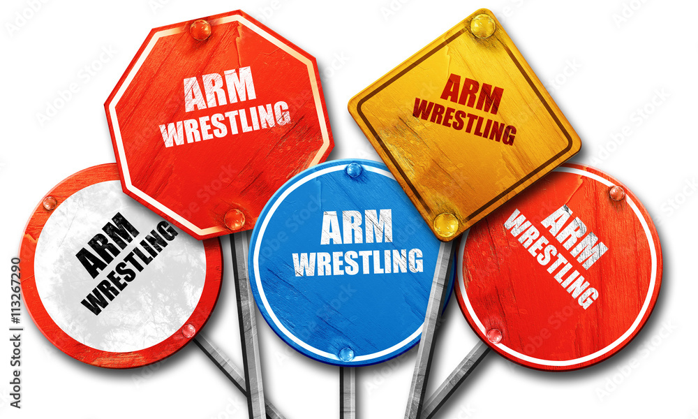 arm wrestling sign background, 3D rendering, rough street sign c arm wrestling sign background, 3D rendering, rough street sign c