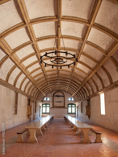 The Convent of the Order of Christ interior in Tomar, Portugal
