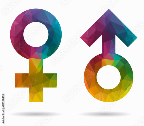 male and female poly icon
