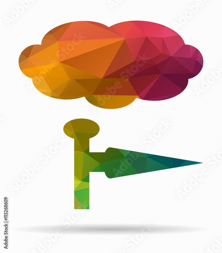 wind poly icon