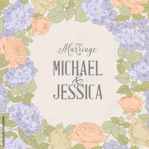 Marriage invitation card.