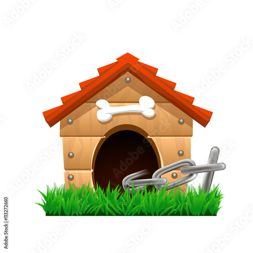 cartoon dog house