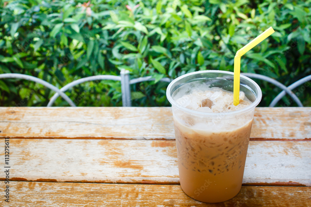 Ice coffee. Ice coffee.