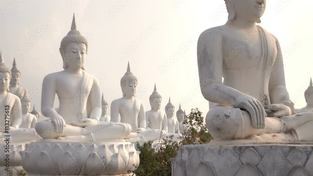 White Buddha Stone statue of a Buddha lot at Sa Kaeo Thailand. White Buddha Stone statue of a Buddha lot at Sa Kaeo Thailand.