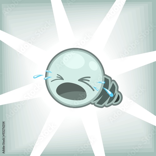 Cartoon Lightbulb Character X2