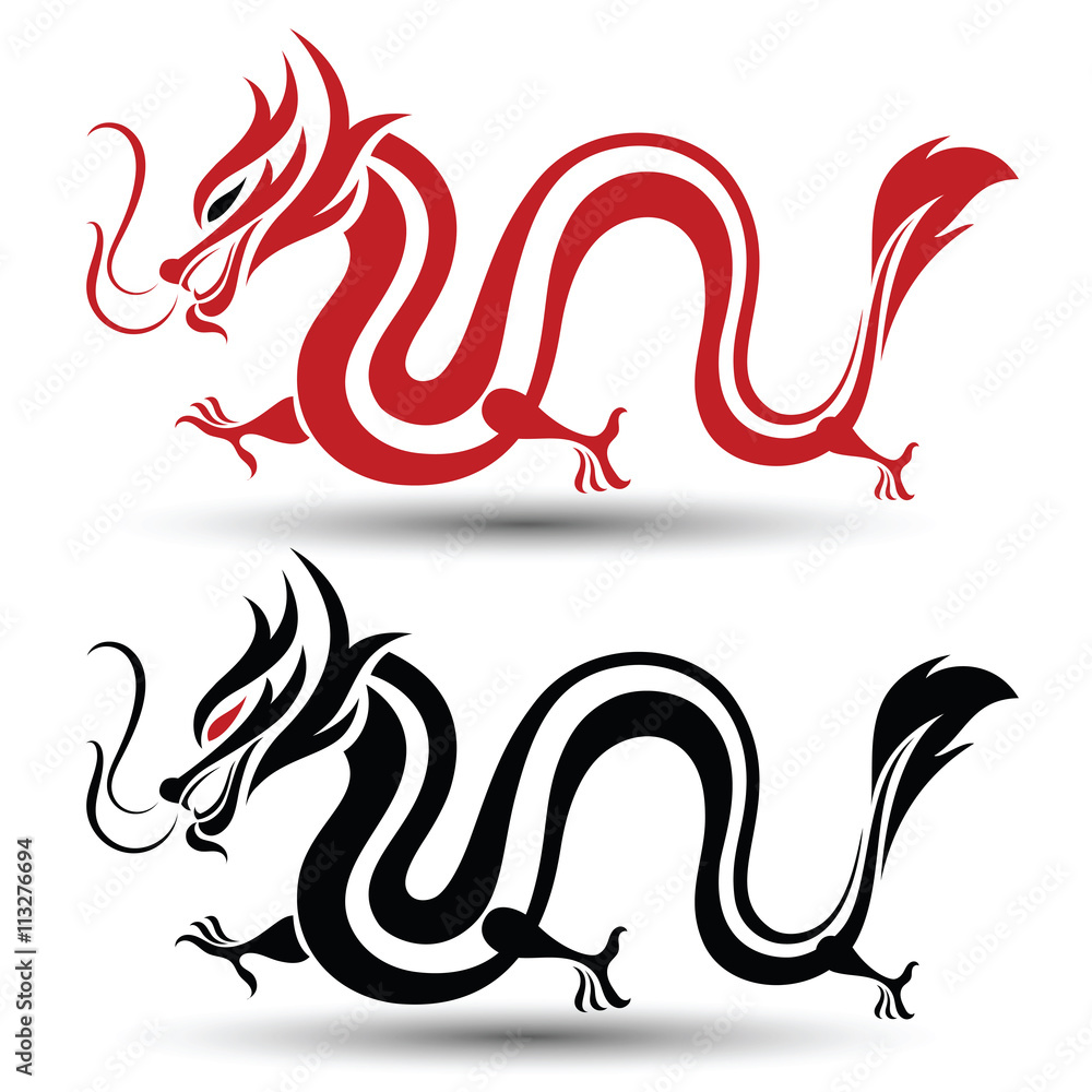 Obraz premium chinese Dragon vector