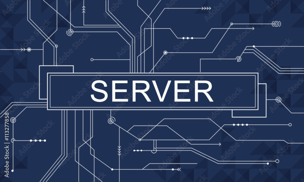 Obraz premium Server Online Technology Storage Software Concept