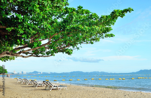 Fototapeta Naklejka Na Ścianę i Meble -  Beautiful beach in Pattaya,Thailand