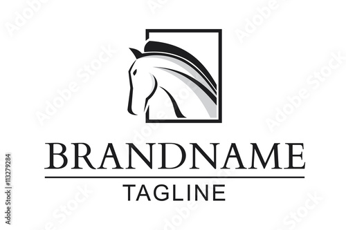 simple, elegant and multiused logo horse photo