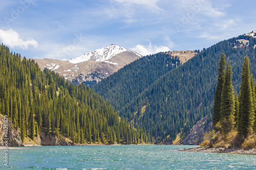 Kolsay Lake in Tien Shan mountain system, Kazakhstan