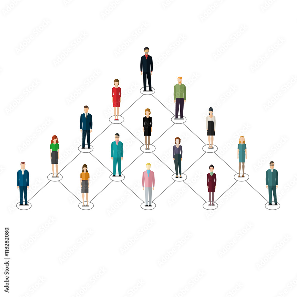 leadership concept. People follow the leader. leadership concept. People follow the leader.