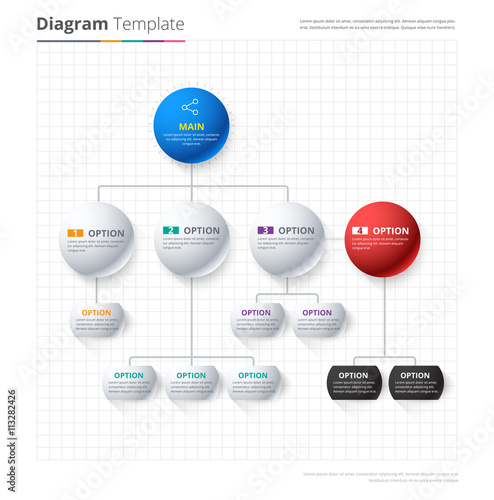 Diagram Template, Organization chart template. flow template, bl