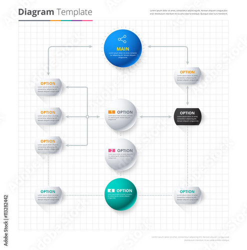 Diagram Template, Organization chart template. flow template, bl