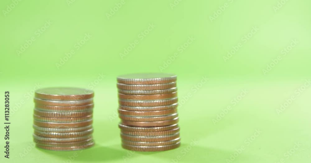 Stack Of Quarters Rising Stack Of Quarters Rising