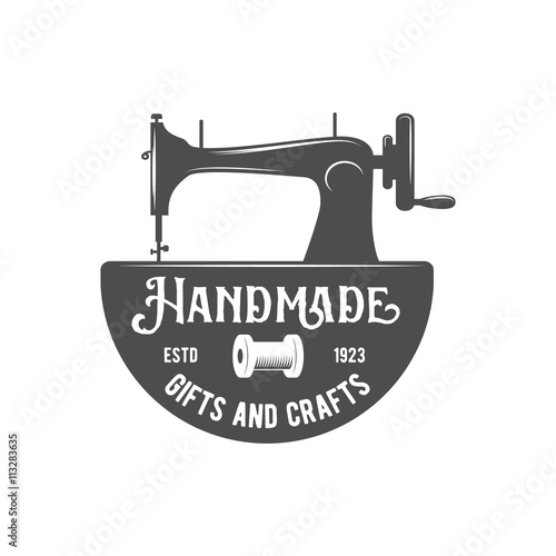 vintage tailor label, badge and design element