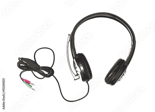Sketch of new headset with microphone, home electronics