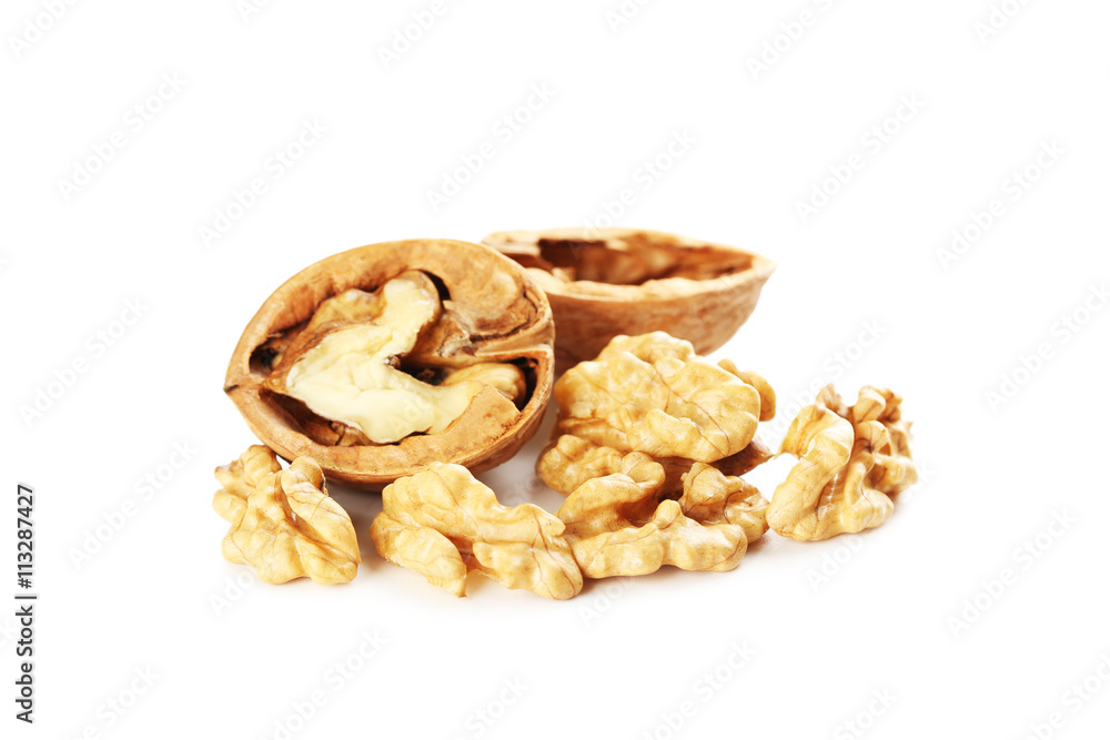 Walnut isolated on a white background Walnut isolated on a white background
