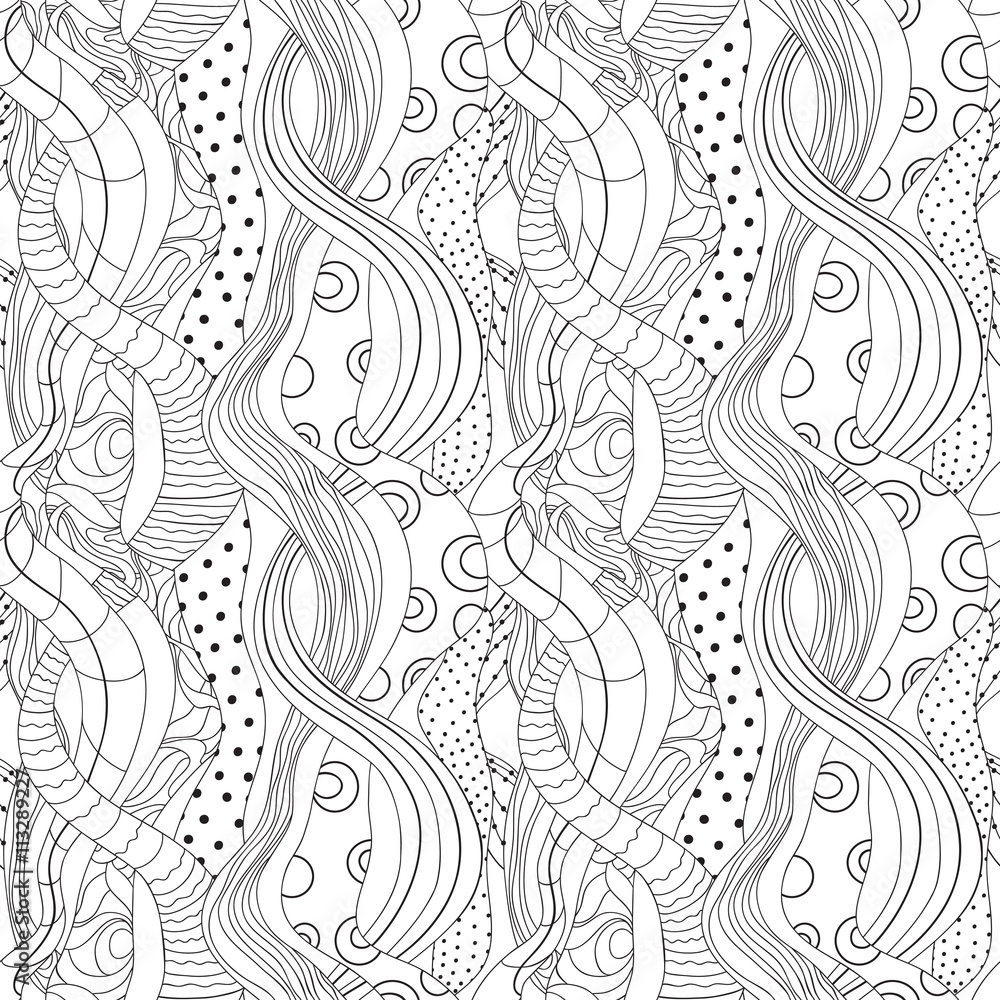 Obraz premium abstract seamless pattern of vertical waves with a different pattern