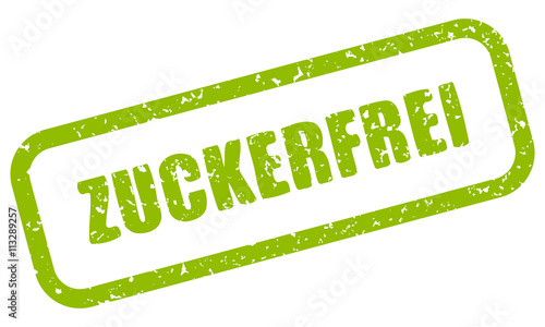 Stempel: ZUCKERFEI – Vektor, grunge, grün, freigestellt