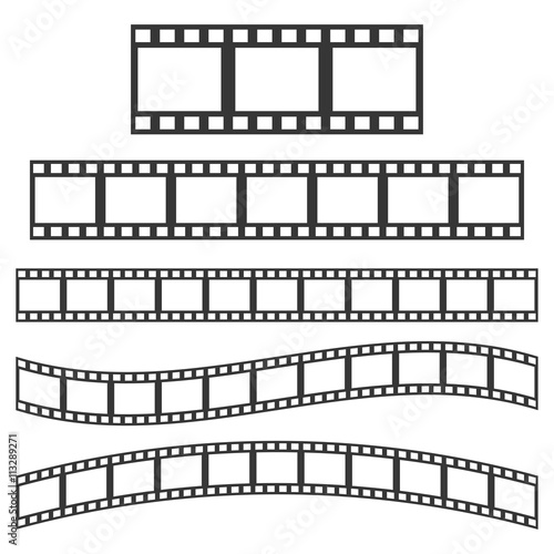 Vector black film frame
