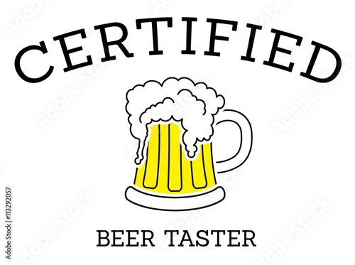 Certified beer taster