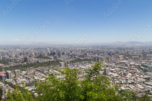 Santiago de Chile skyline seen from Cerro San Cristobal